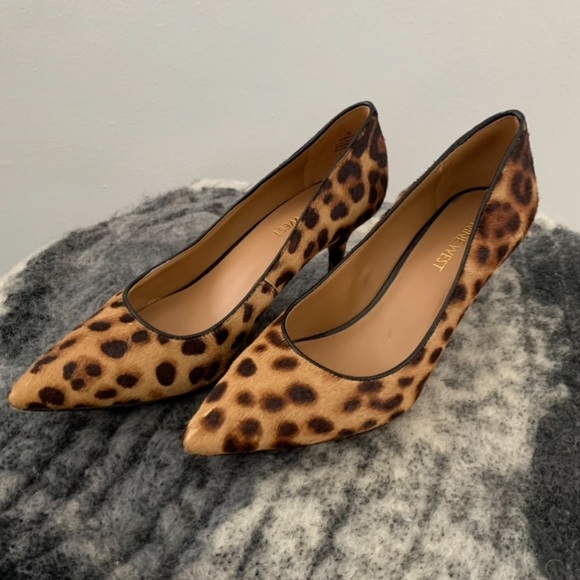 Nine West Cheetah Print Tatiana Pointy Toe Heels - Picture 3 of 9